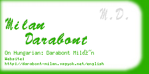 milan darabont business card